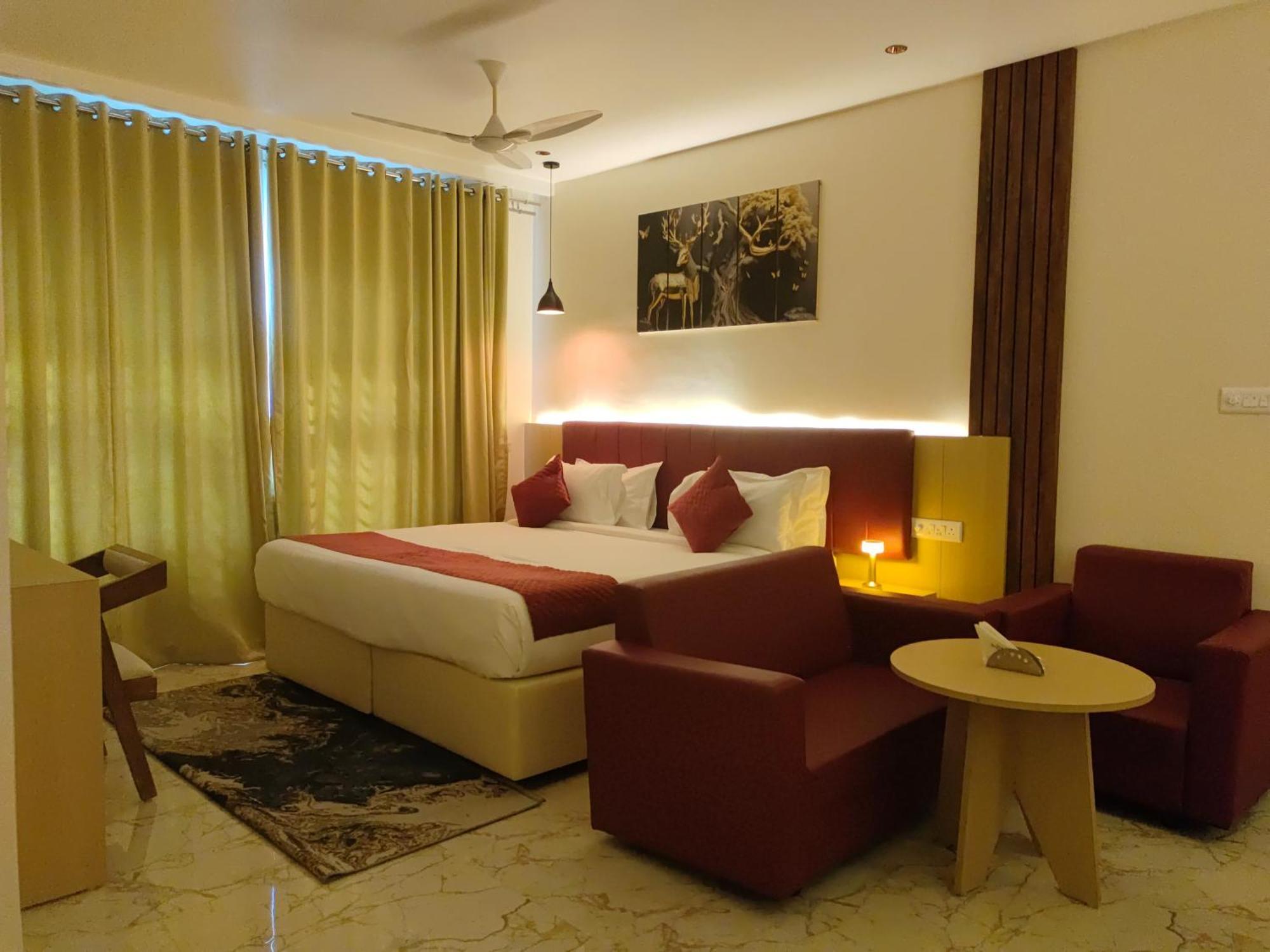 Hotel Meridian Blue Warangal Bagian luar foto